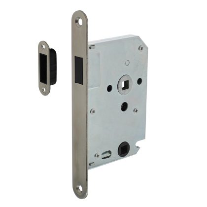 Intersteel Woningbouw magneet badkamer/toilet slot geborsteld RVS 63/8mm