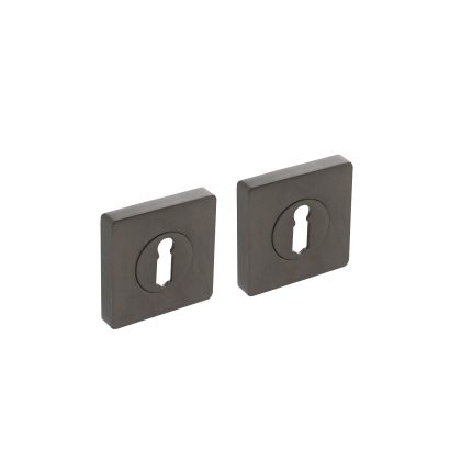 Intersteel Rozetten met sleutelgat vierkant antraciet grijs