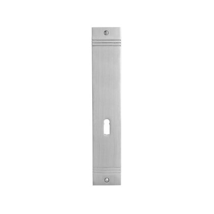 De Oude Deurklink Retro blindschild mat nikkel met sleutelgat