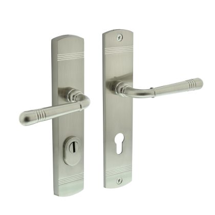 Intersteel Achterdeurbeslag Helena profielcilindergat 72mm met kerntrekbeveiliging mat nikkel