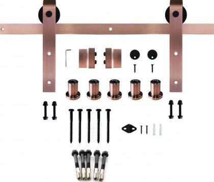 Loftdeur Schuifdeursysteem set Rose Gold 200cm
