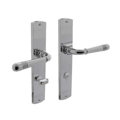 Intersteel Deurklink Helena op schild 235x45x8mm met WC63/8mm chroom