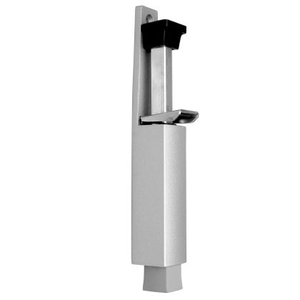 Dulimex Luxe deurvastzetter schootuitslag van 60 mm zilvergrijs