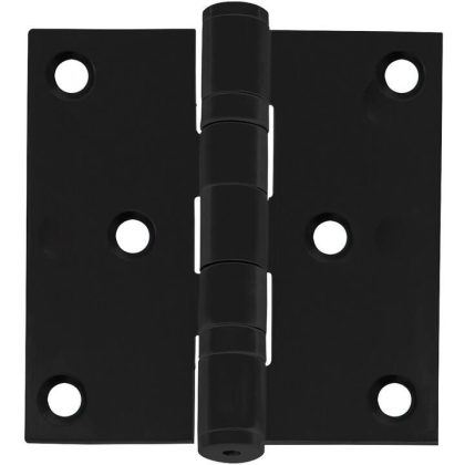 Intersteel Kogellagerscharnier rechte hoeken 76x76mm RVS zwart tot 50 kilo