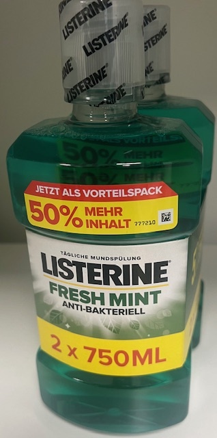 Listerine Listerine Fresh Mint 2x750ml