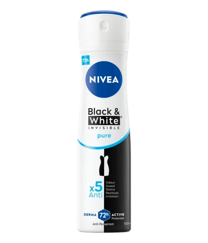 Nivea Nivea Deodorant Spray Invisible For Black & White Pure - 150 ml