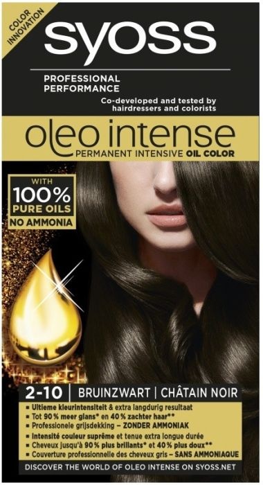 Syoss Syoss Haarverf Oleo Intense nr 2-10 Bruin Zwart