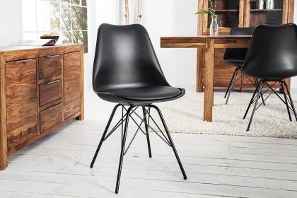 Invicta Interior Retro stoel SCANDINAVIA MEESTERSTUK zwart - 36192