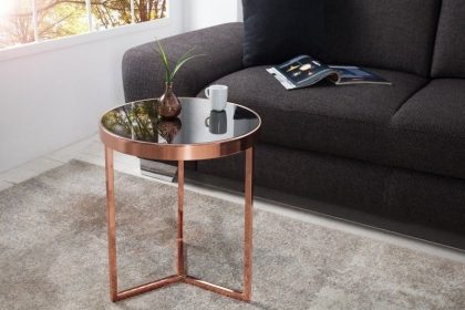 Invicta Interior Design bijzettafel Original ASTRO 45cm koperzwarte salontafel - 36724