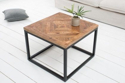 Invicta Interior Massieve bijzettafel INFINITY HOME 60cm mangohout industrieel design - 39787