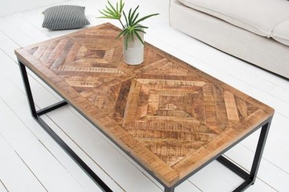 Invicta Interior Massieve salontafel INFINITY HOME 100cm mangohout industrieel design - 40059