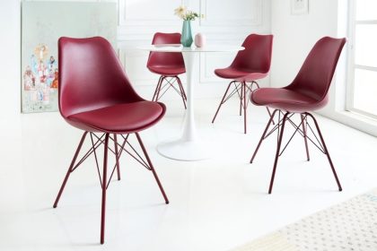 Invicta Interior Retro stoel SCANDINAVIA MEESTERSTUK rood - 42039