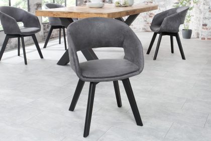 Invicta Interior Design stoel NORDIC STAR antiek grijze houten poten - 43423
