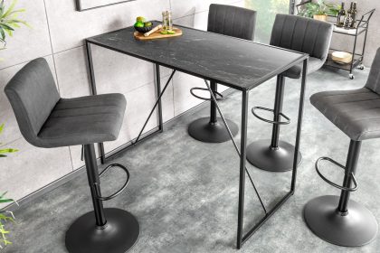Invicta Interior Moderne bartafel SLIM LINE 120 cm grafiet metalen bartafel - 44736