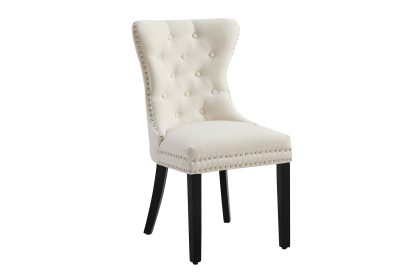Invicta Interior Stoel CASTLE met comfortabele handgreep, linnen stof, beige, in barokstijl - 47536