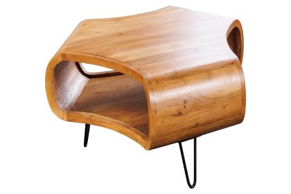 Invicta Interior Salontafel ORGANIC LIVING 70 cm acaciahout bruine honingkleurige afwerking - 47094