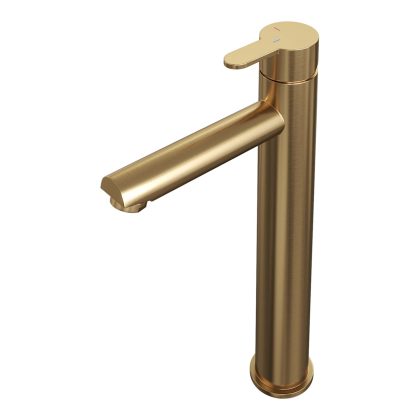 Brauer Gold Edition wastafelmengkraan model D, goud geborsteld PVD