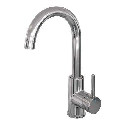 Brauer Chrome Carving hoge opbouw wastafelmengkraan met draaibare uitloop, model A