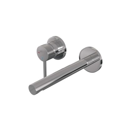 Brauer Chrome Carving inbouw wastafelmengkraan met rechte uitloop, rozetten model A2