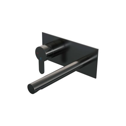 Brauer Gunmetal Edition inbouw wastafelkraan met rechte uitloop - Model D2 gunmetal geborsteld PVD