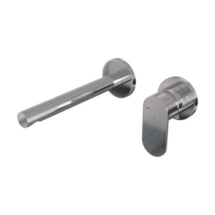 Brauer Chrome Edition inbouw wastafelmengkraan, rechte uitloop, rozetten C1 chroom