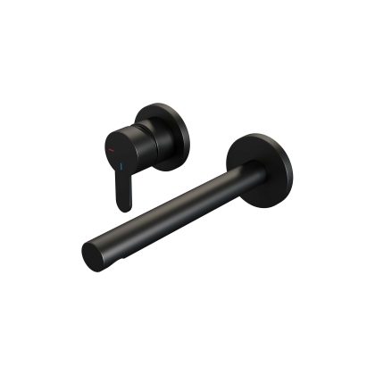 Brauer Black Edition inbouw wastafelmengkraan mat zwart - rechte uitloop, rozetten D2