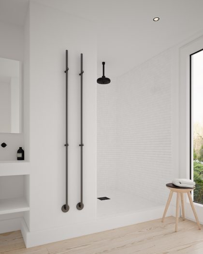 Instamat Jay, elektrische handdoekwarmer Soft Zwart
