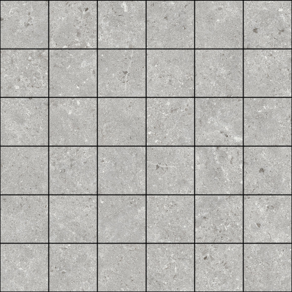Baldocer Cerámica Stoneland Pearl mozaiek 5x5 op net van 30x30cm