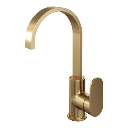 Brauer Edition Hoge Opbouw Wastafelkraan Model C - Platte Uitloop