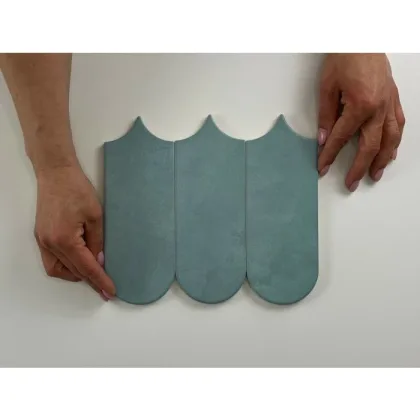 Cifre Cerámica Alure Aqua visschub wandtegel 8x21,5