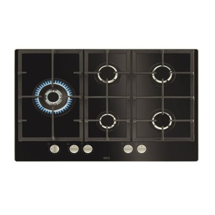 AEG 6000 serie Gas-op-glas gas Kookplaat 75 cm HKB75820NB