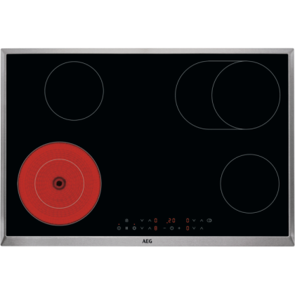 AEG 3000 Radiant Hob - vitrokeramische kookplaat, 80 cm HK834060XB