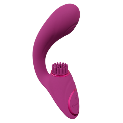 VIVE by Shots Gen - Drie Motoren G-Spot Vibrator met Pulse Wave en Vibrerende Haren - Roze