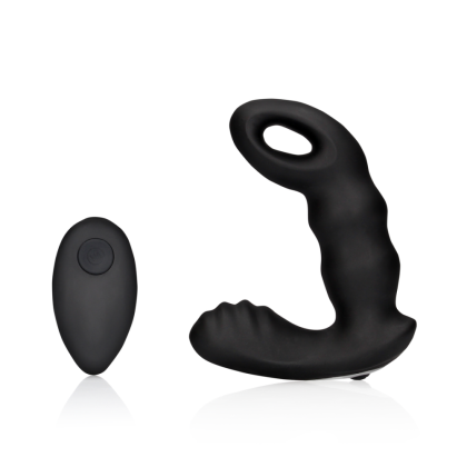 Ouch! by Shots Beaded Vibrerende Prostaat Massager met Afstandsbediening - Zwart