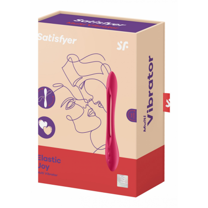 Satisfyer Elastic Joy - Buigbare Multifunctionele Massager - Rood