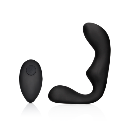 Ouch! by Shots Puntige Vibrerende Prostaatmassager met Afstandsbediening - Zwart