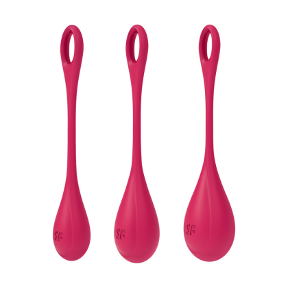 Satisfyer Yoni Power 1 - Kegel Ball Set - Rood