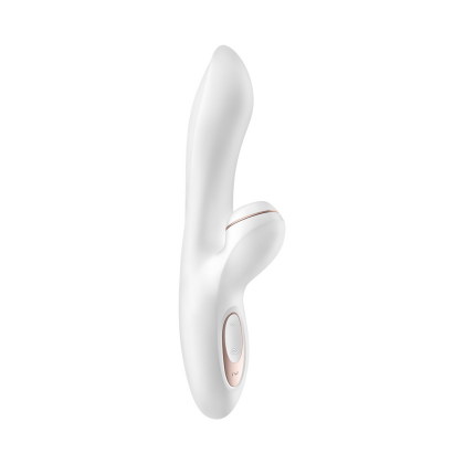 Satisfyer Pro Plus - G-Spot Air Pulse Stimulator en Vibratie - Wit/Roze Goud