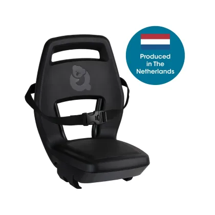 Qibbel achterzitje Maxi Junior 6+ Longtail zwart