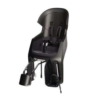 Bobike Maxi Exclusive Evolve Urban Black achterzitje inclusief 1 punt frame bevestiging