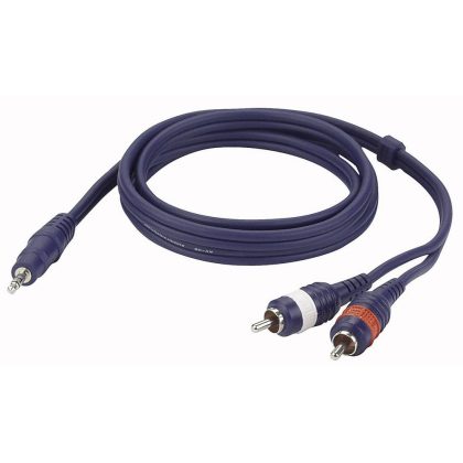 DAP FL30 verloopkabel 1x Mini-jack naar 2x RCA 3m