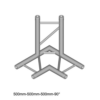 DuraTruss DT 32/2-C31H-LD90 laddertruss 3-weg T-stuk 90° horizontaal omlaag