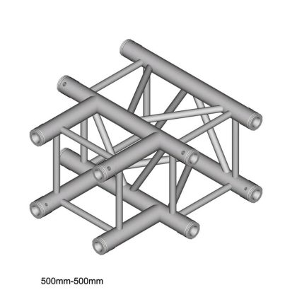DuraTruss DT 34/2-T35-T vierkant truss 3-weg T-stuk