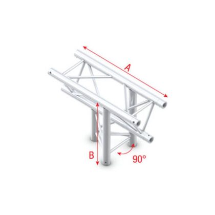 Showtec PT30 Driehoek truss 023 3-weg T-stuk 90g