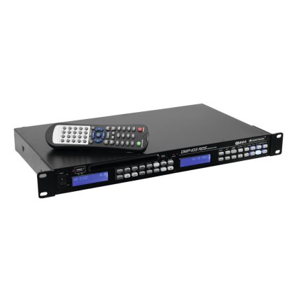 Omnitronic DMP-103RDS mediaspeler met FM RDS en USB