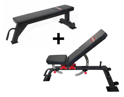 PT Essentials PRO Bench Combo - PRO Adjustable en Flat Bench
