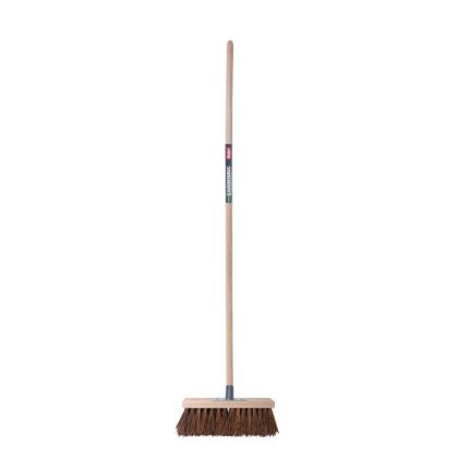Polet Straatbezem 320MM PIASSAVA Met steel 1,5 m