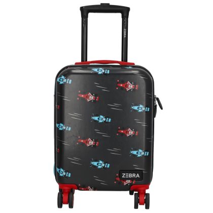 ZEBRA TRENDS Travel Kinderkoffer Raceauto Zwart