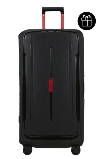 SAMSONITE Essens Spinner Trunk 80/30 cm Charcoal/Red