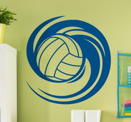 TenStickers - Muurstickers Muursticker spinnende volleybal